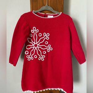 Hannah Anderson 18-24 months Snowflake Sweater Dress